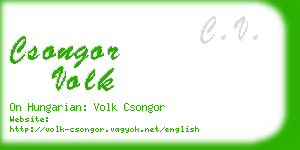 csongor volk business card